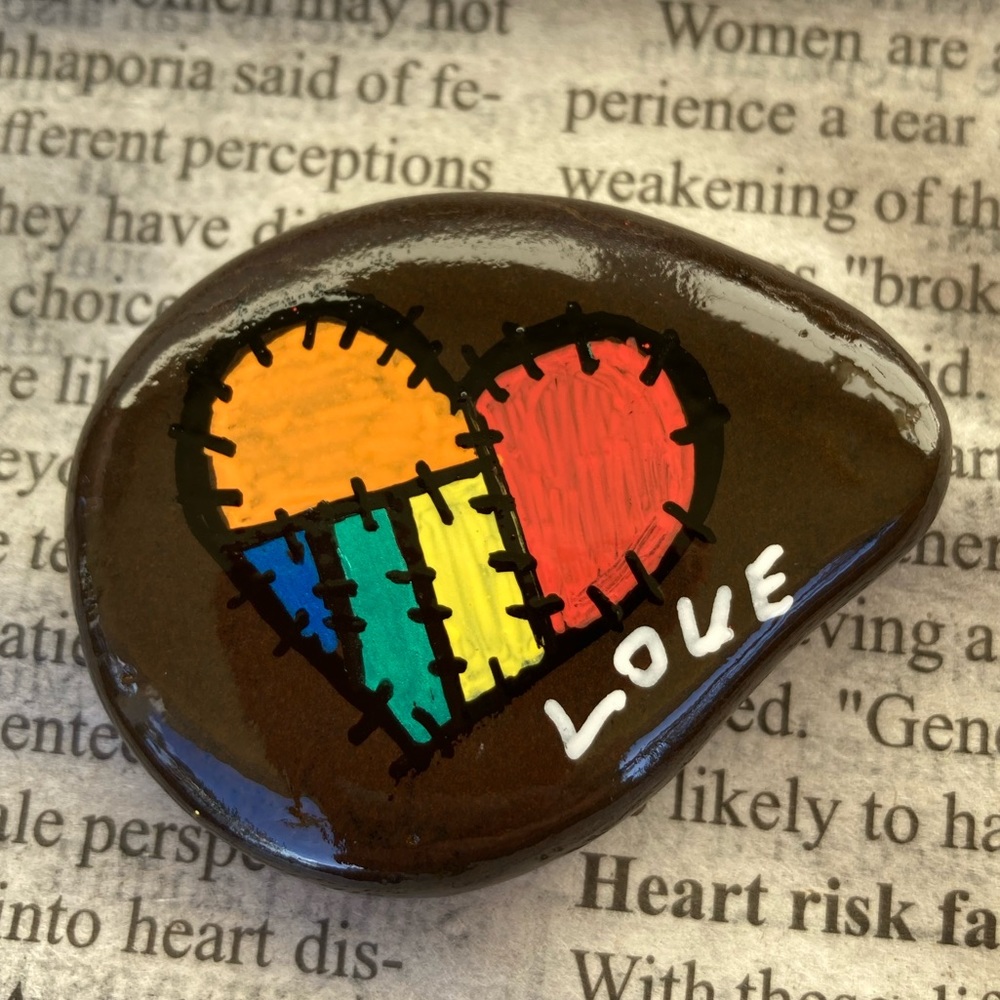 Hand painted rock